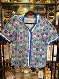 Blue Floral Print Top M50394
