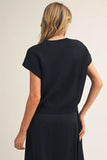 Navy Sweater w/ Knot Detail G15760