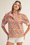 Multi Print Floral Top G15507