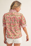 Multi Print Floral Top G15507