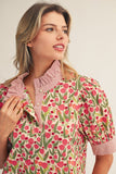 Multi Print Floral Top G15507