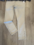 PULL ON ANKLE PANT W/ HEM VENT DTL- FrostGrey