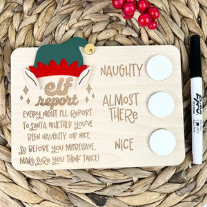 Elf Report Board/Magnet