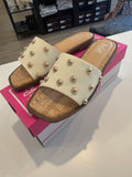 Corky’s Come Aboard Sandal- White/Ivory