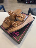 Corky’s Told You So Wedge- Cognac Distressed