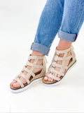 Corky’s Gold Caged Animal Sandal