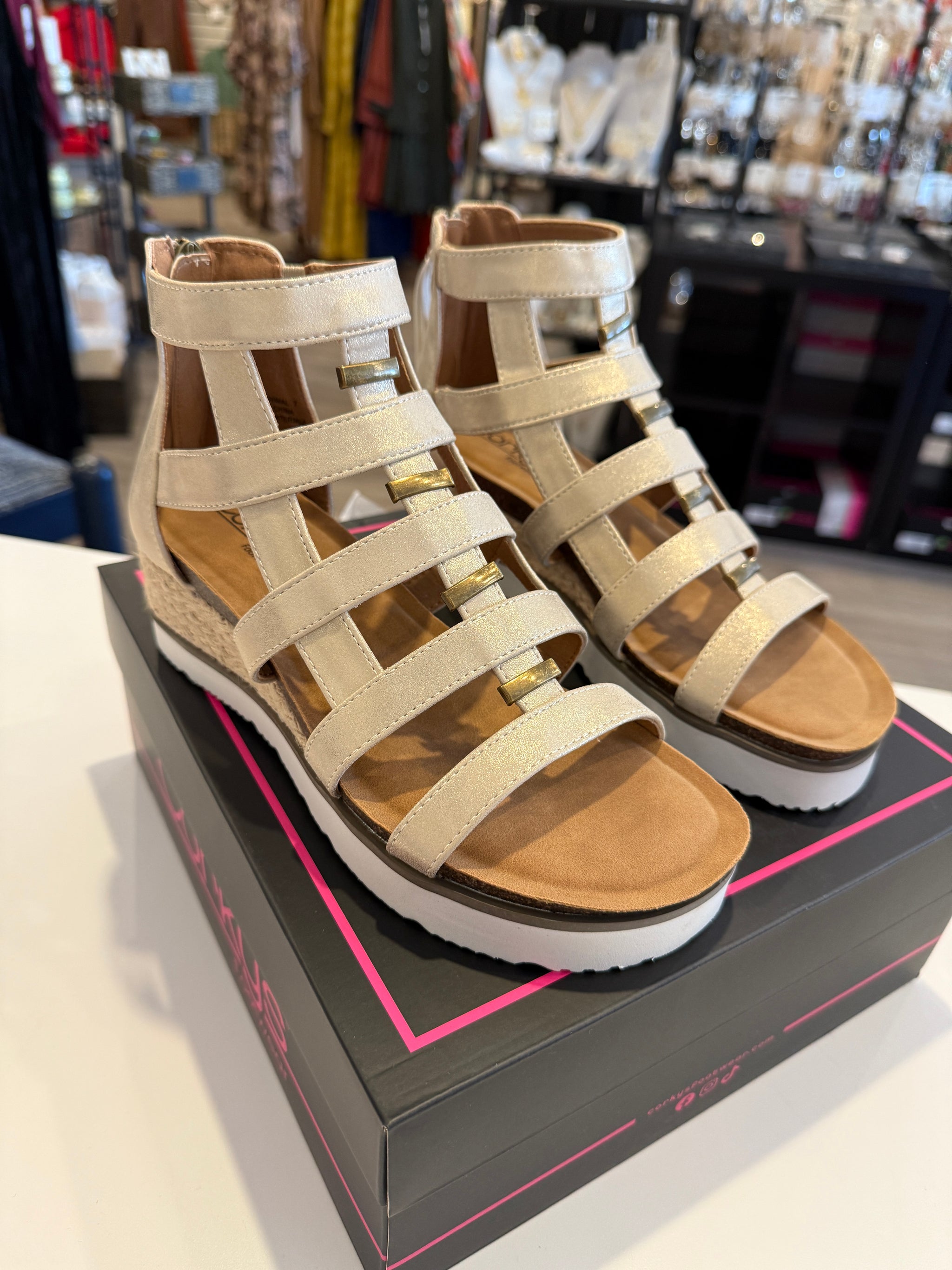SCHOLL ● Cork Cross Sandals - Corral IMG-5866_2048x.jpg?v=1735931375