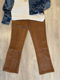 FLY FRT PANT W/ RAW EDGE FRT LEG SEAM