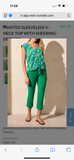SLVLESS V NECK TOP W/RUCHING