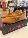 Corky’s All Eyes On Me- Camel Faux Suede
