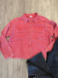 RELAXED FIT CROP SHACKET