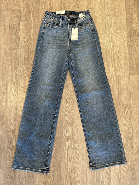MidRise Vintage Wash Wide Leg