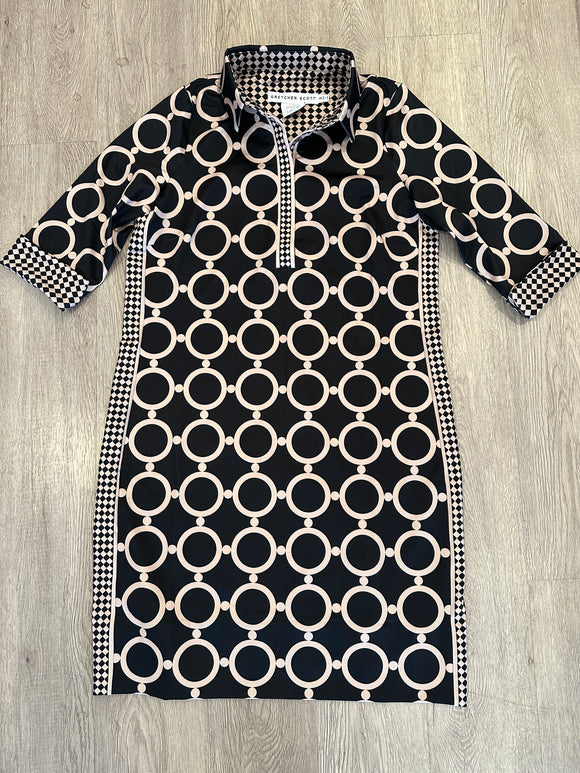 Black Dip N Dots Everywhere Dress