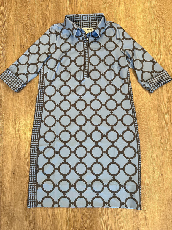 Periwinkle Dip N Dots Everywhere Dress