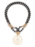 Traveling Pendant Matte Bead Necklace