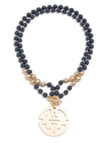 Traveling Pendant Matte Bead Necklace