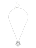 Lucite Covered Flower Charm Chain Necklace