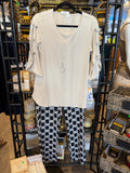 LuLu-B 3/4 Sleeve Grommet Top