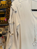 LuLu-B 3/4 Sleeve Grommet Top