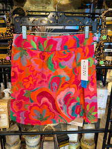 PULL ON SKORT W/ROUND HEM- Beetroot