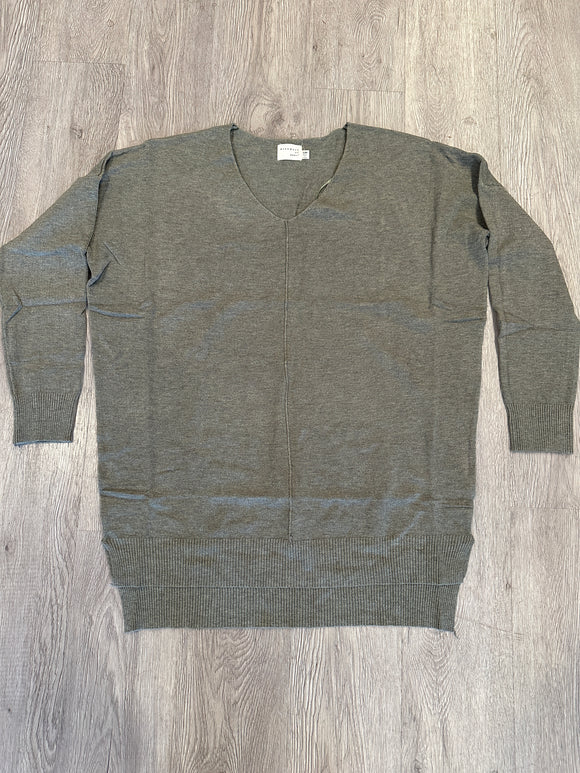 Heather Olive Dreamers Sweater