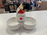 Double Dip Snack Bowl & Sitters