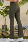 Army Green Butterysoft Yoga Flare Pants
