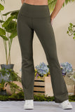 Army Green Butterysoft Yoga Flare Pants