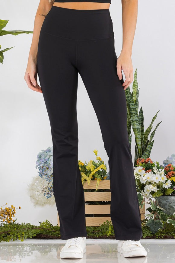 Black Butterysoft Yoga Flare Pants