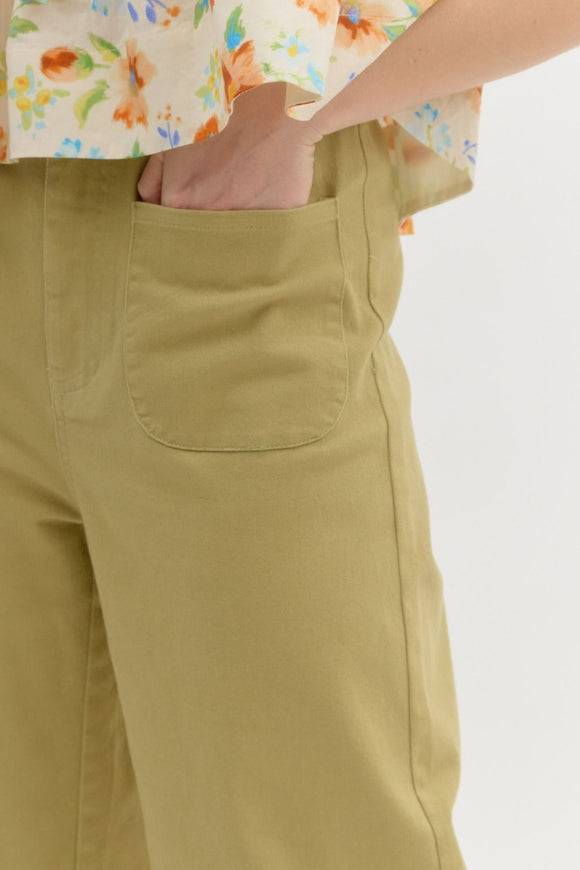 Brown Ribbed Long Sleeve Pant Set