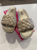 Corky’s Extra Sandal- Washed Gold Metallic