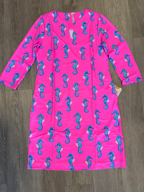 Lulu-B V-Neck Notched Travel Dress