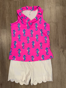 Lulu-B Ruffle V-Neck Tank