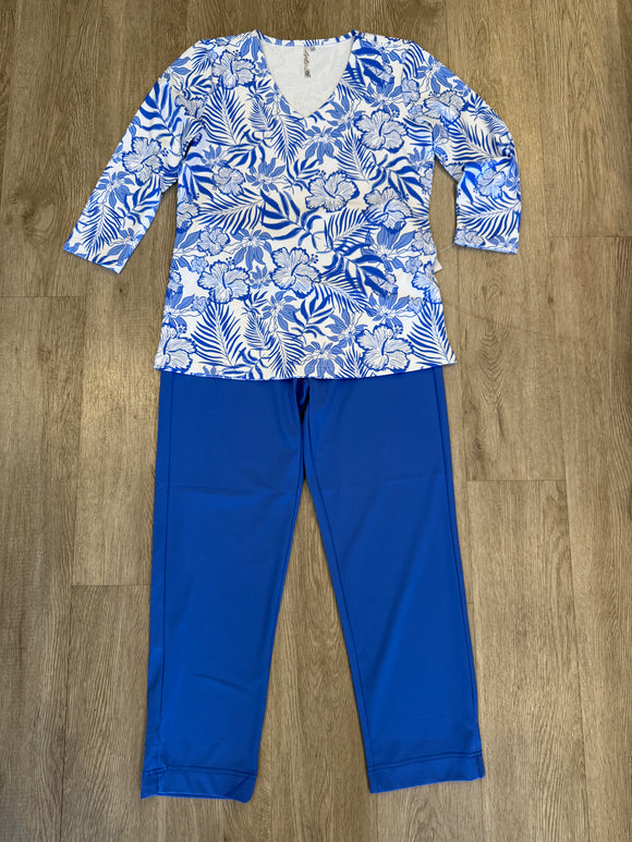 Lulu-B V-Neck 3/4 Slv Top- SBPR