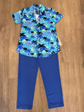 Lulu-B Short Sleeve Collar Top