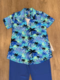 Lulu-B Short Sleeve Collar Top