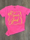 But God Neon Puff T-Shirt