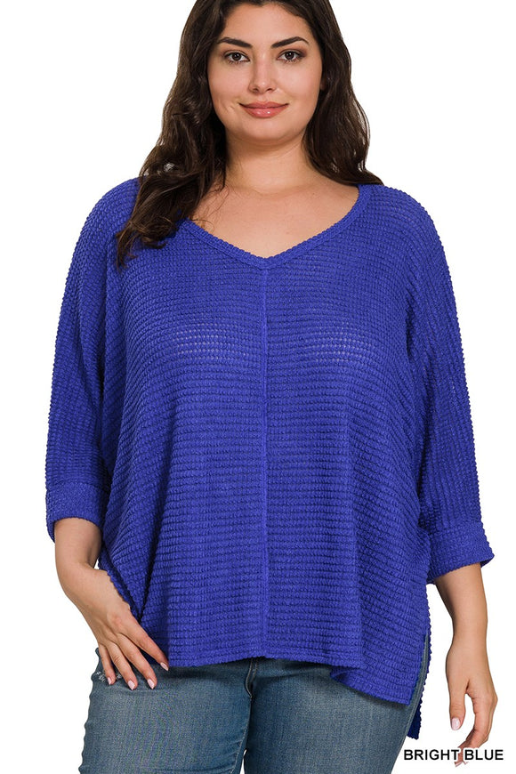 Bright Blue Jacquard Sweater