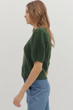 Pine Knit Pattern Sweater T27848