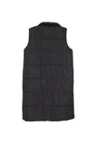 Katydid Long Quilted Puffer Vest- Black