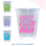 Dot Crack Bam Shatterproof Frost Flex Cups. Set of 8