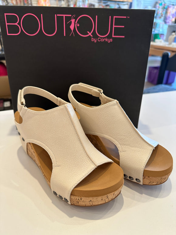 Corky’s Cream Carley Sandals