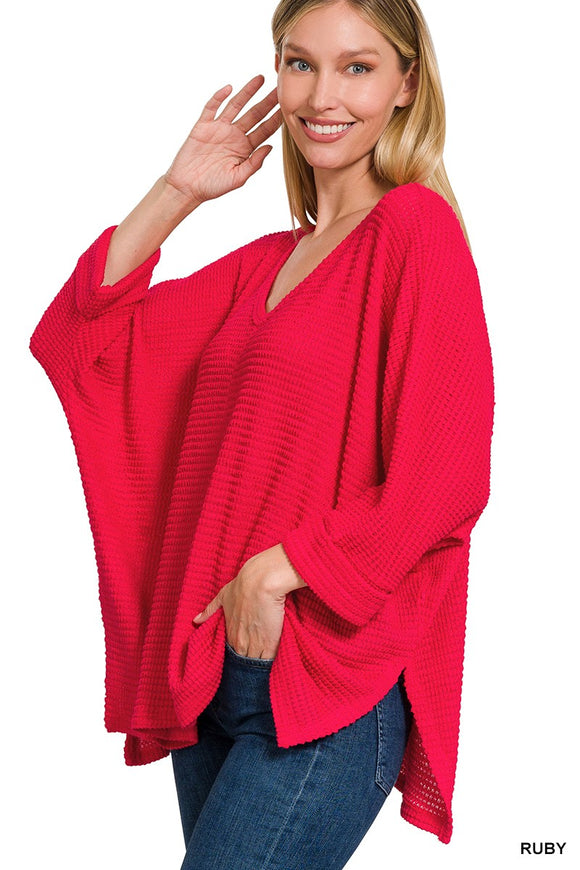 Red Jacquard Sweater