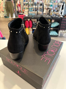 Corky’s Black Suede Casanova Booties