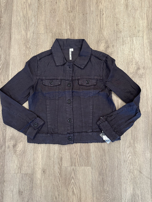 Charcoal Linen Jacket