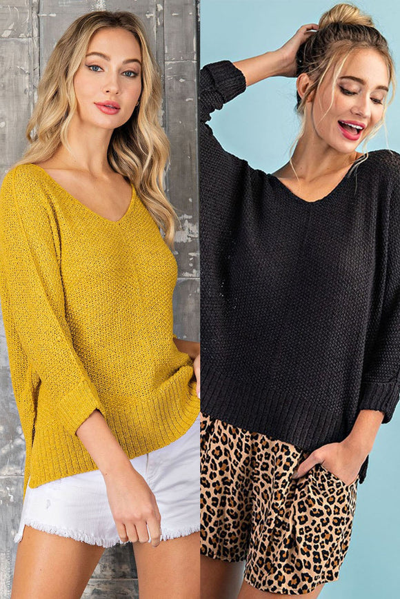 Mustard Knit Sweater