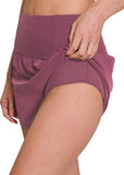 Navy High Waisted Running Shorts