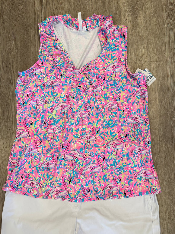 Ruffle V-Neck Tank
