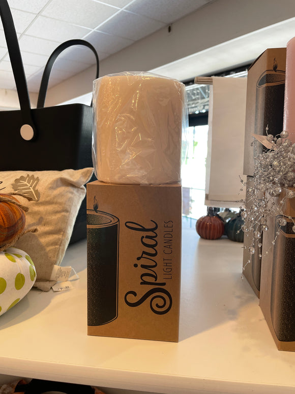 Spiral Candle-Vanilla & Tobacco