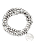 Matte Beaded Necklace/Wrap Bracelet